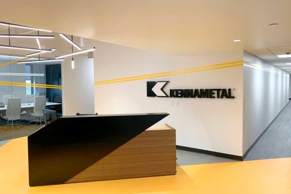 Kennametal Aluminum Sign